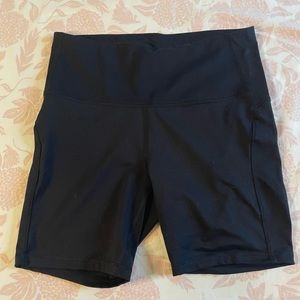 All in motion, L, black bike shorts.
